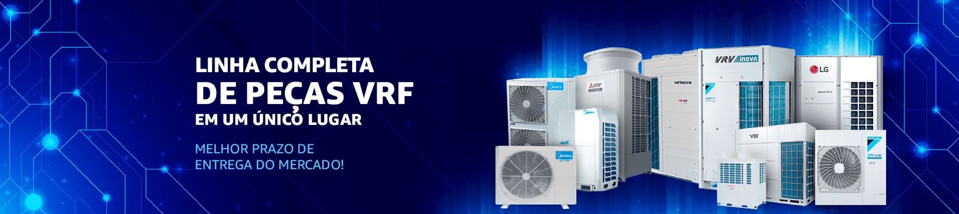 Linha completa de peças VRF em um único lugar