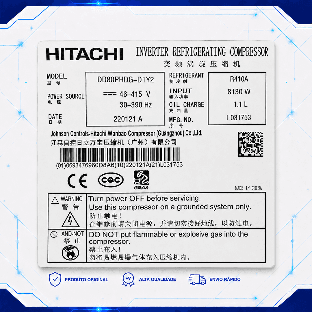 Compressor DD80PHDG-D1Y2 - 11102020000966