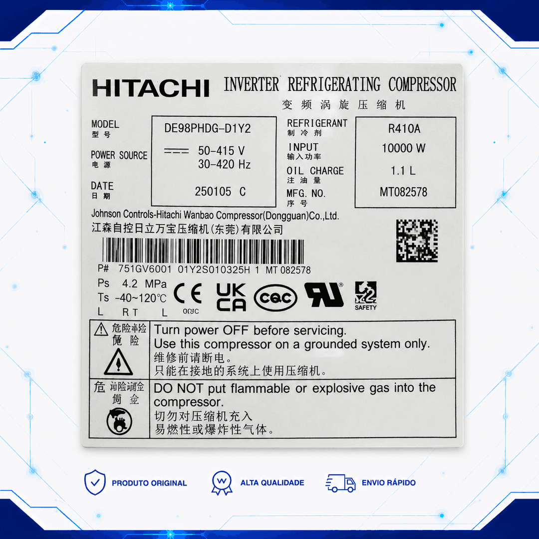 Compressor DE98PHDG-D1Y2 - 11102020001166