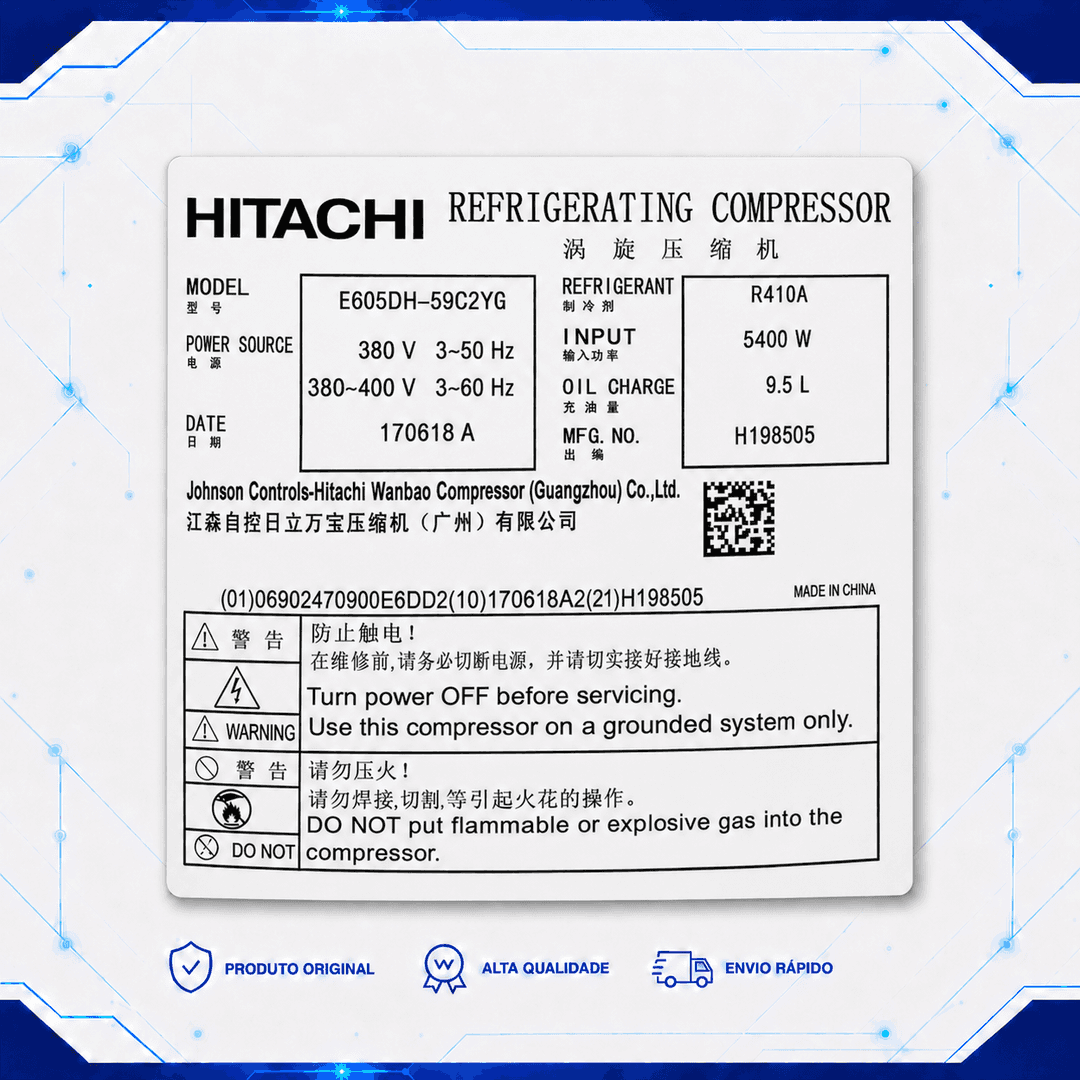 Compressor E605DH-59C2YG - 201400420190