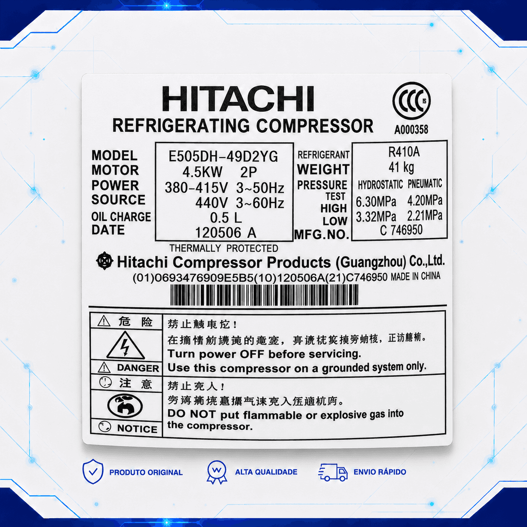 Compressor E505DH-49D2YG