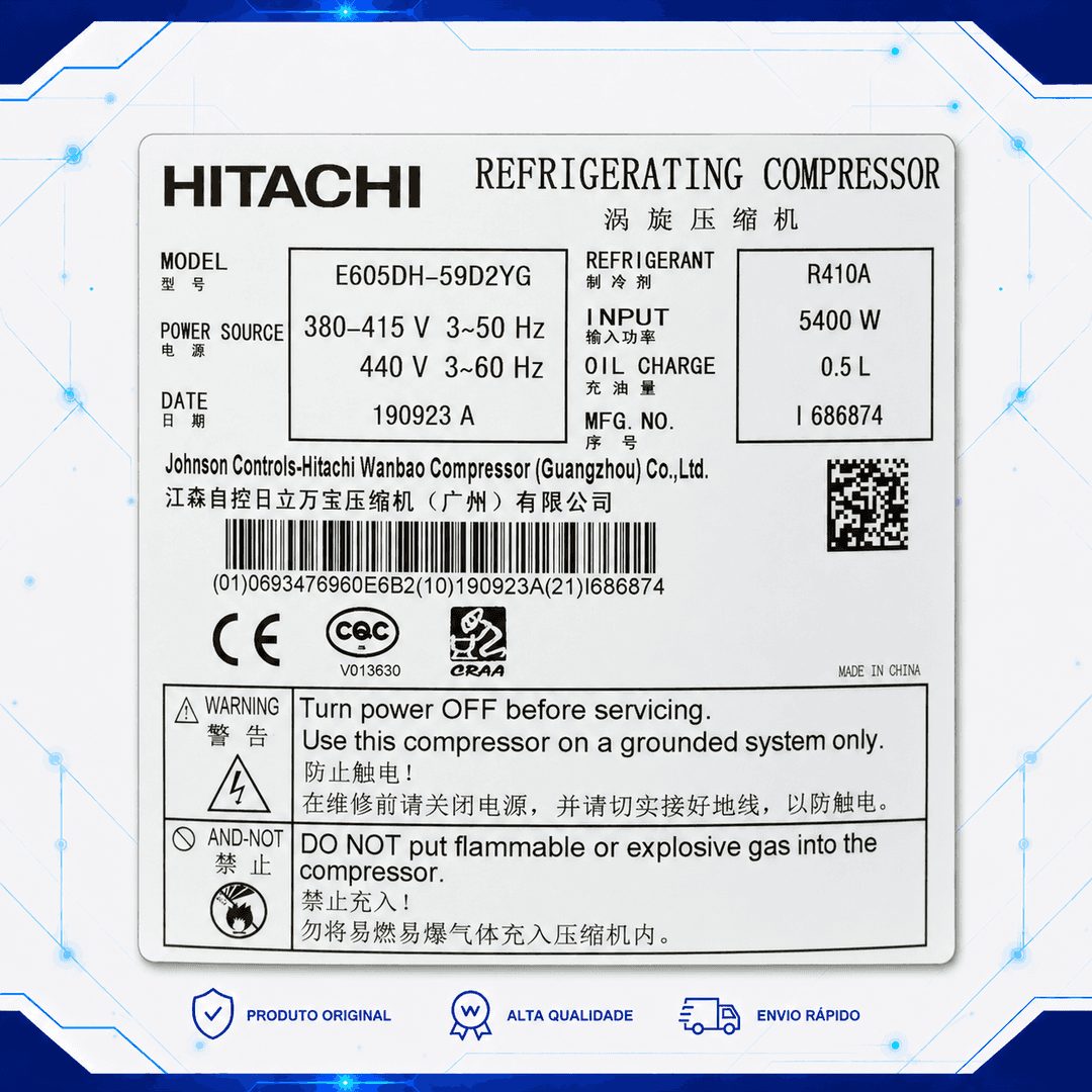 Compressor E605DH-59D2YG