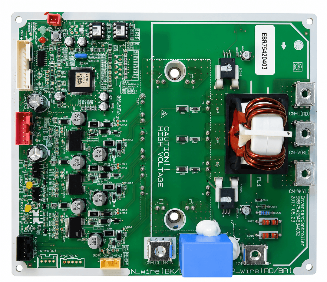 Placa Eletrônica de Potência - EBR75420403, vista frontal