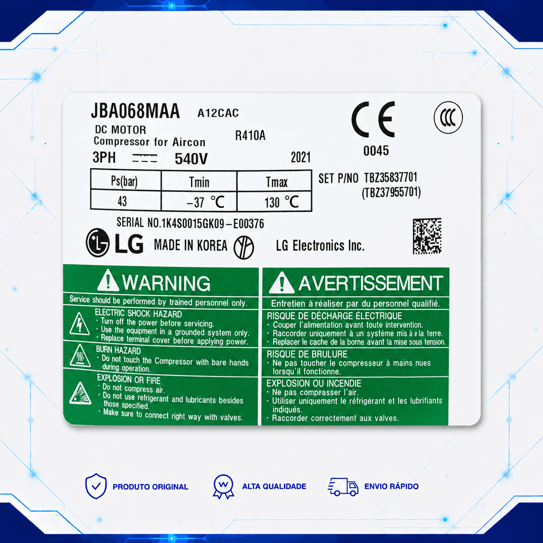 Compressor JBA068MAA - TBZ35837701