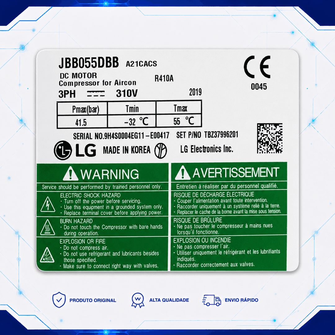 Compressor JBB055DBB - TBZ37996201 | JBB055DBA