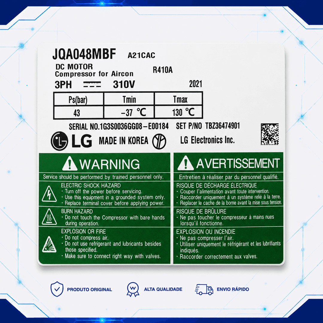 Compressor JQA048MBF - TBZ36474901