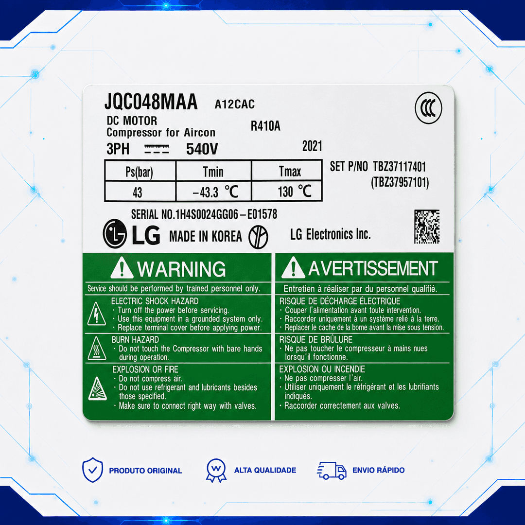 Compressor JQC048MAA - TBZ37117401