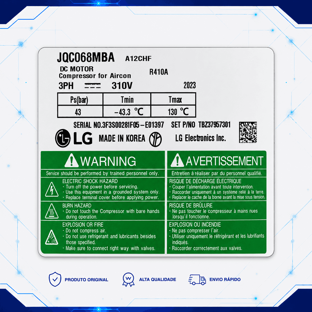 Compressor JQC068MBA - TBZ37416201