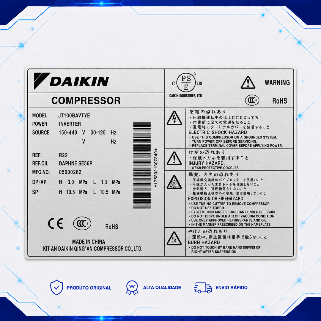 Compressor JT100BAVTYE - 0802864
