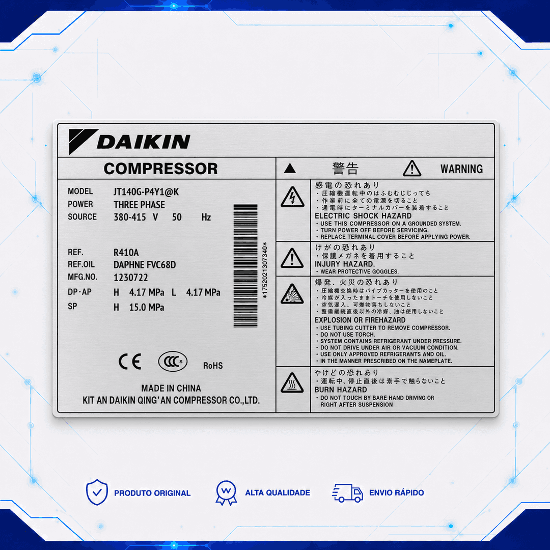 Compressor JT140G-P4Y1 - 6019010