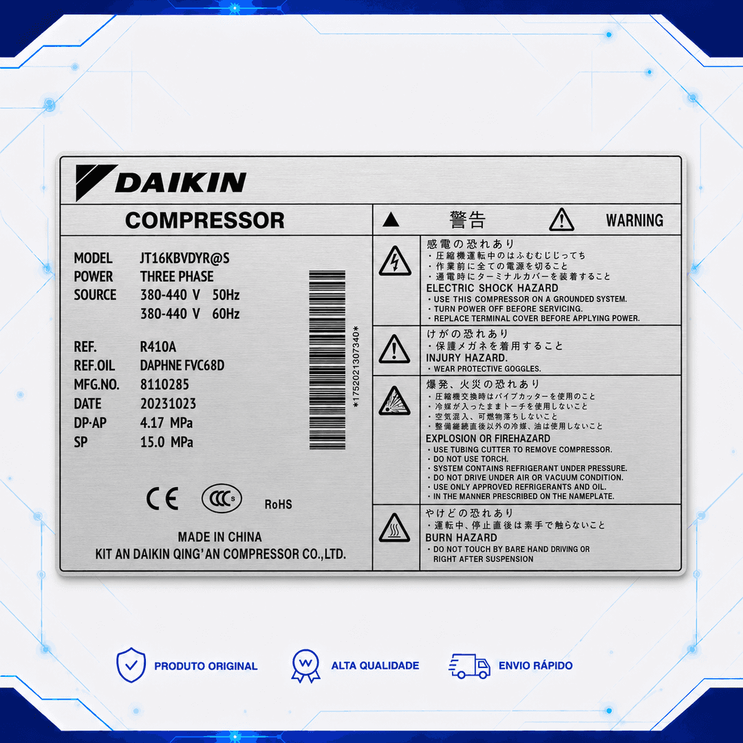 Compressor JT16KBVDYR - 4021227