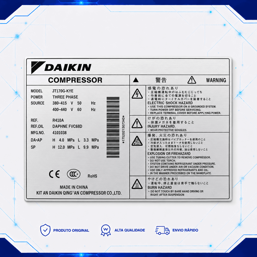 Compressor JT170G-KYE - 300813P