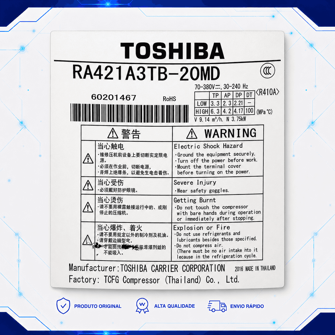 Compressor RA421A3TB-20MD - 43T41458