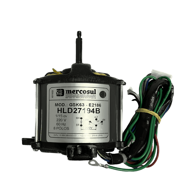 Motor Ventilador HLD27194B, vista frontal