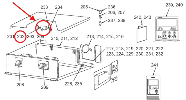 Motor Ventilador STF-200-260-4C - 4312C017, vista frontal