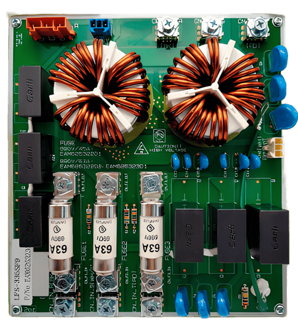 Placa Auxiliar do Ventilador - EAM62632303, vista frontal