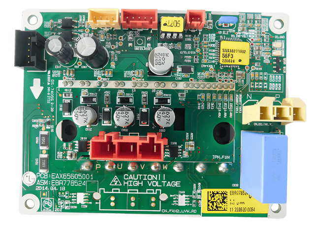 Placa Auxiliar do Ventilador - EBR77852401, vista frontal