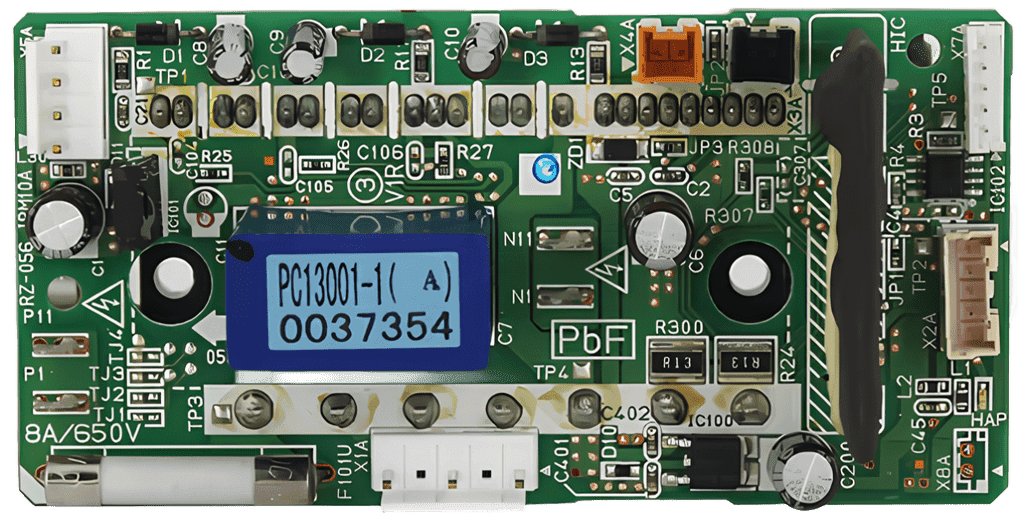 Placa Auxiliar do Ventilador - PC13001-1(B), vista frontal