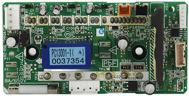 Placa Auxiliar do Ventilador - PC13001-1(B), vista frontal