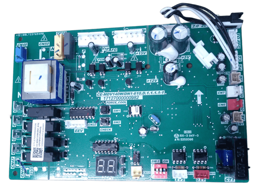 Placa de Controle Principal - 17127000000026, vista frontal