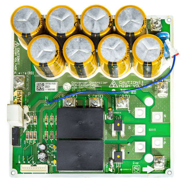 Placa Eletrônica de Alimentação - EBR75420501, vista frontal